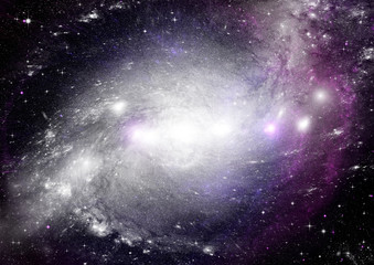 galaxy in a free space