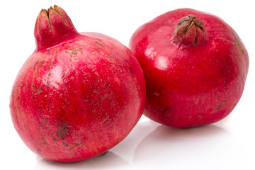 Two ripe pomegranate