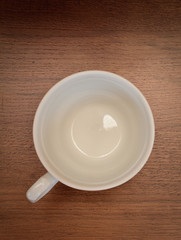 Fototapeta na wymiar emty coffee and tea cup