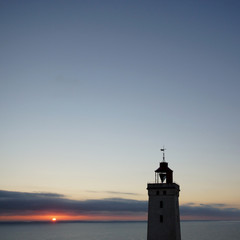 Leuchtturm Rubjerg Knude bei Sonnenuntergang