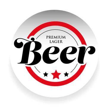 Vintage Beer logo stamp