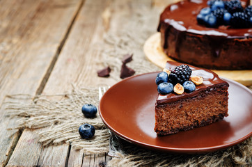 Chocolate hazelnut cake cheesecake