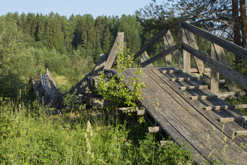 Старый подвесной мост