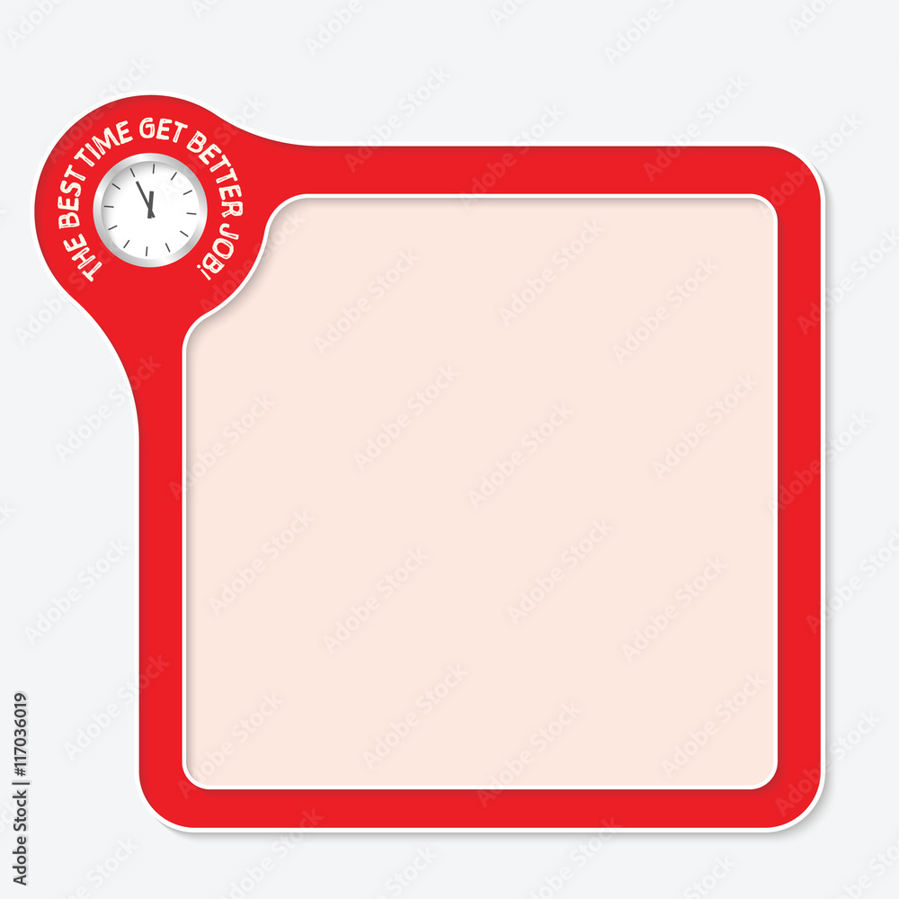 Poster vector frame for your text and the words the best time get bette