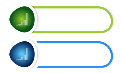 Obraz premium Vector button for your text and diagram