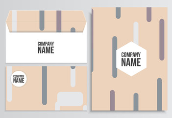 Envelope with Blank Cover. Corporate identity template. Business