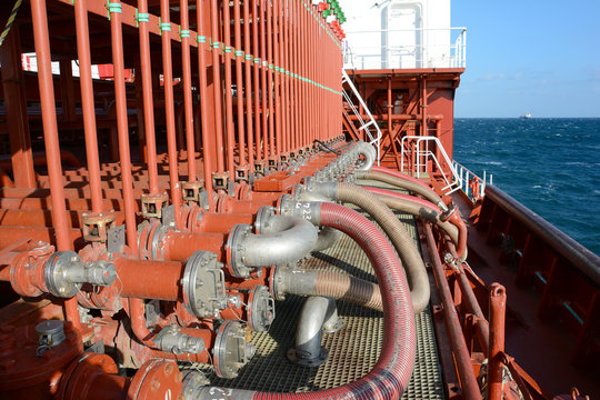 Manifold Of Chemical Tanker