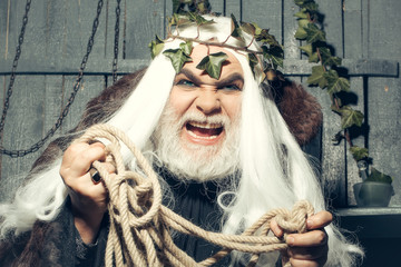 Zeus with rope