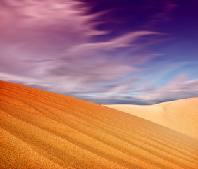 Obraz premium Sunset over the Sahara Desert