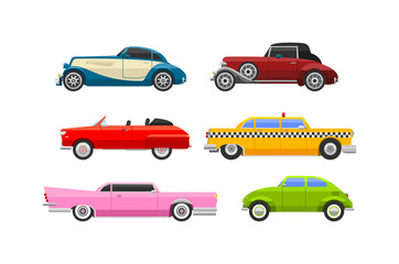 Retro car vector vehicle