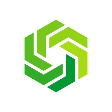 hexagon logo vector