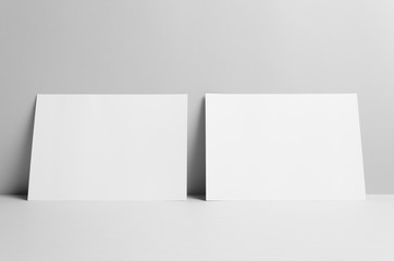 A4 Flyer Mock-Up - Wall Background