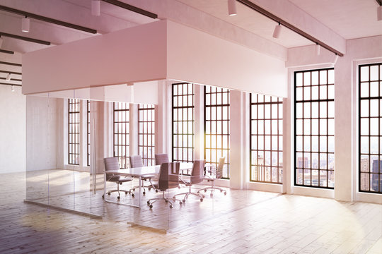 Office in contemporary New York City
