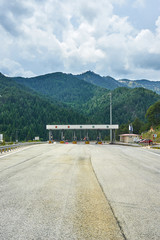 Multiple lane toll barrier in Greee