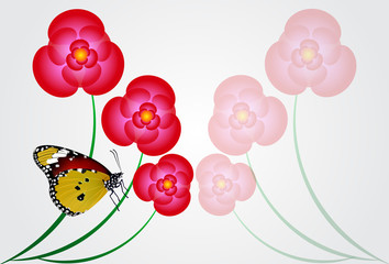 Flowers illustration. Manual composition. Mother's Day, wedding