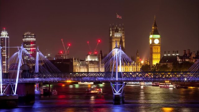 london skyline from waterloo bridge river thames