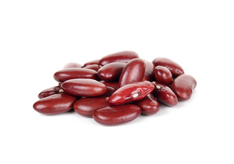 red beans isolated on the white background