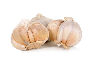 Garlic isolated on the white background