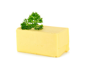 butter isolated on the white background