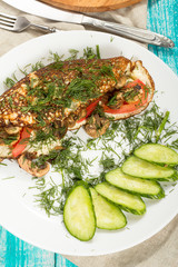  Omelette with vegetables