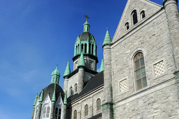Fototapeta premium old church in New England town