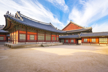 Obraz premium Gyeongbokgung palace landmark of Seoul