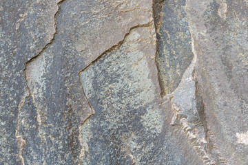 Close-up of pattern and texture in a large rock
