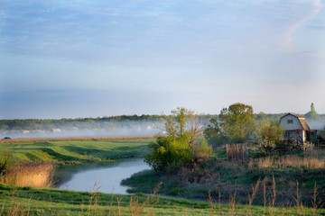 River at dawn