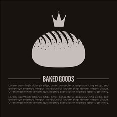 Bakery logotype. Bakery or bred shop vintage design element.