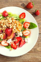 fruit salad with granola