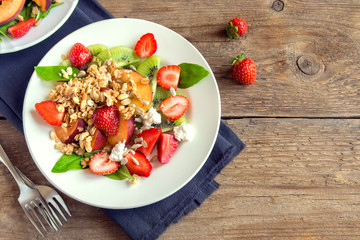 fruit salad with granola