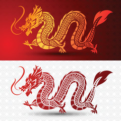 Chinese dragon vector