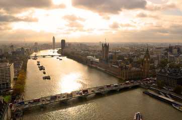 Stock image of River Thames, London, UK.. - obrazy, fototapety, plakaty