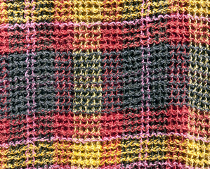 Obraz premium abstract colorful kitchen towel texture.