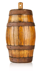 Old wooden barrel