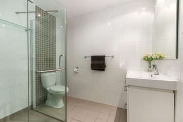 interior of bathroom