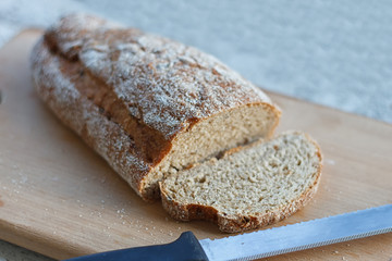 Fresh bread slice