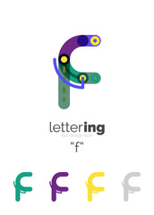 Alphabet letter font logo business icon