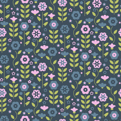 Seamless pattern with beautiful gentle bindweeds. It can be used