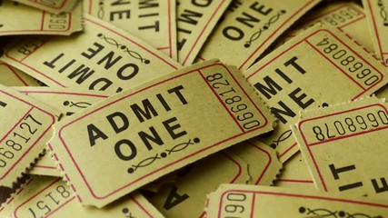 4K: Movie Tickets Spin To Stop On Single Ticket