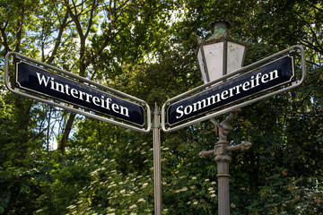 Schild 105 - Sommerreifen