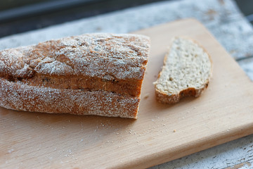 Fresh bread slice