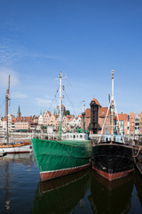 Fishing Ships in Gdansk Harbor