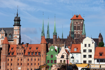Obraz premium Gdansk Old Town Skyline