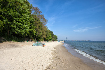 Fototapeta premium Beach in Gdynia Redlowo