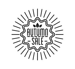 Autumn sale Logotypet. Special offer badge