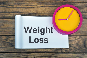 Clock and word Weight loss
