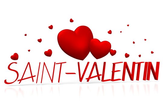 3D Saint - Velentin - Valentines - French