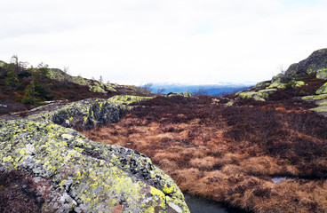 Lakes and mountains in Norway
