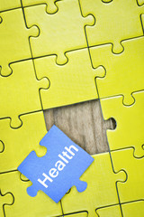 Puzzle with word Health